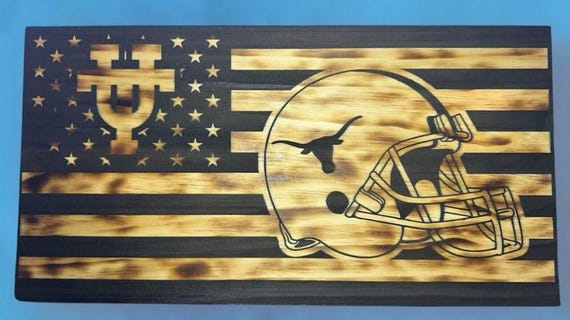Texas Longhorns Themed Flag