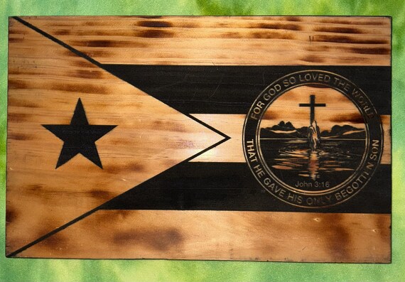 Puerto Rico Christian Themed Flag