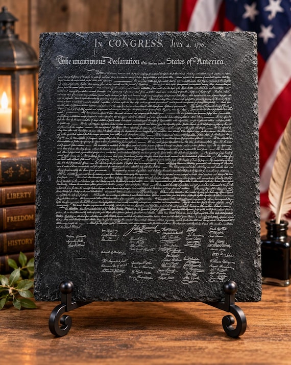 Declaration of Independence themed slate