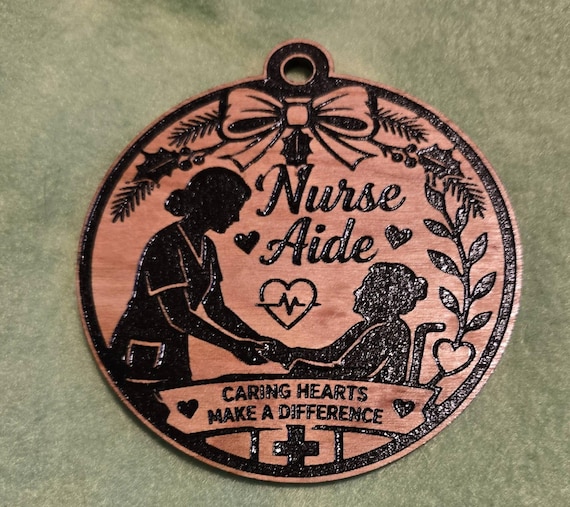 Nurse Aide themed Christmas Ornament