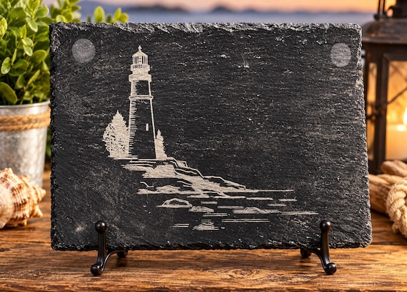 Lighthouse themed slate