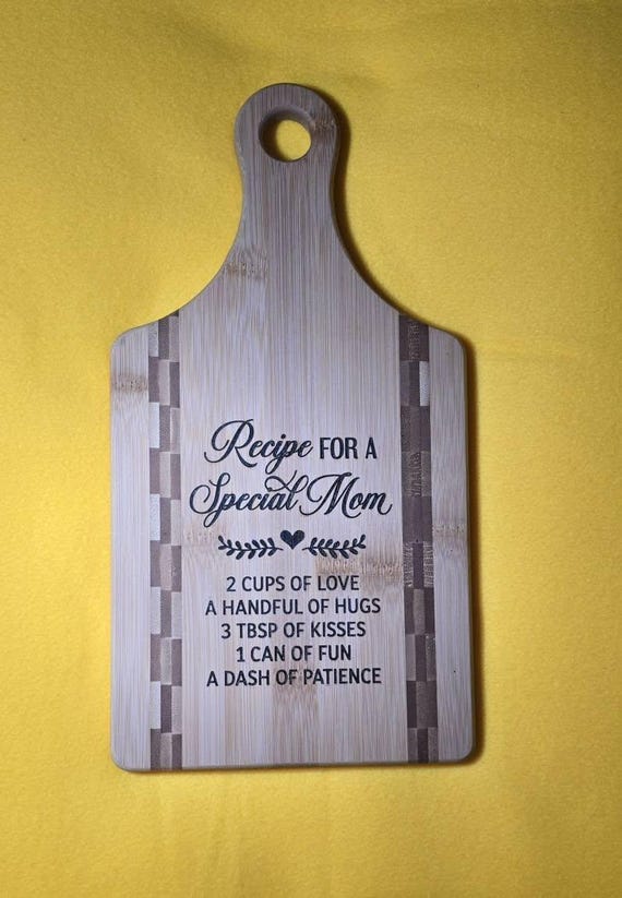 Recipe for a Special Mom Cutting Board
