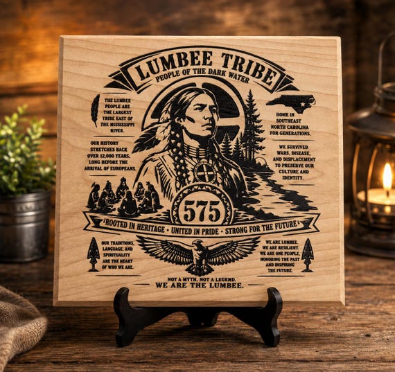 Lumbee Tribe We Are The Lumbee 575  Plaque