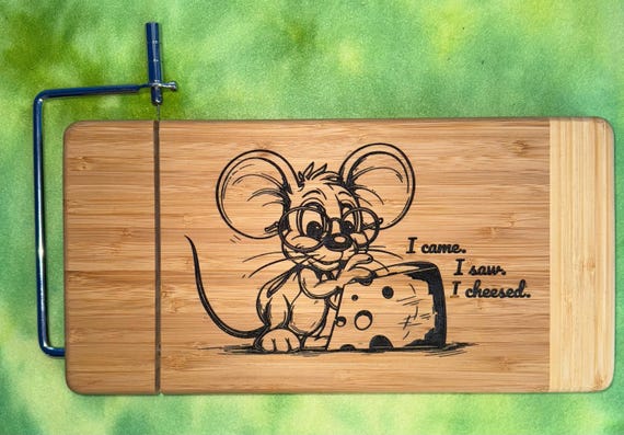 I Came, I Saw, I Cheesed Cheese board