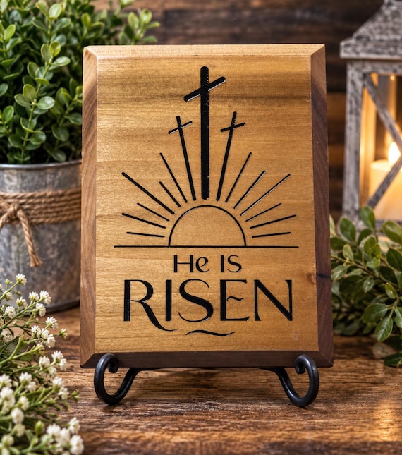 He is Risen Plaque