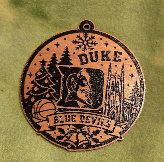Duke themed Christmas Ornament