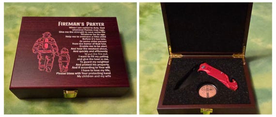 Fire Fighter themed knife Gift Set