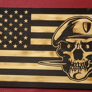 Special Forces Skull Flag