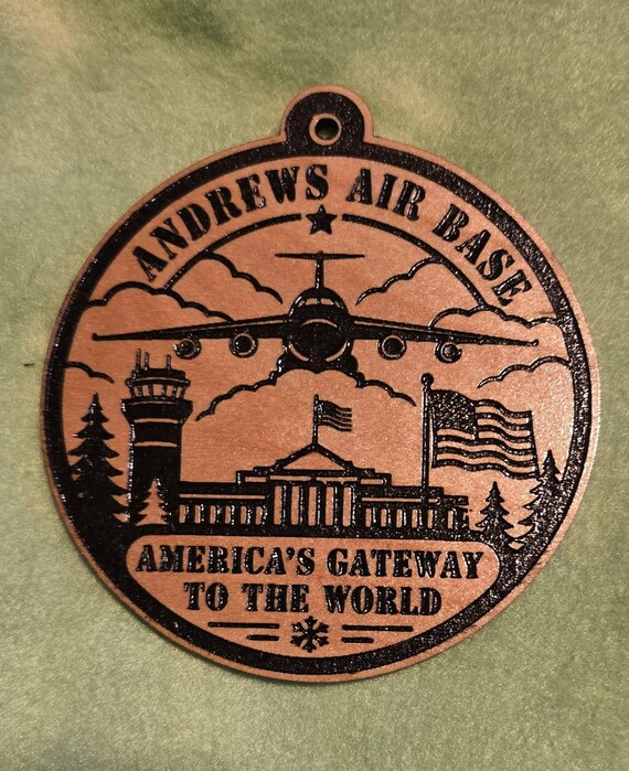 Andrews Air Force Base themed Christmas Ornament