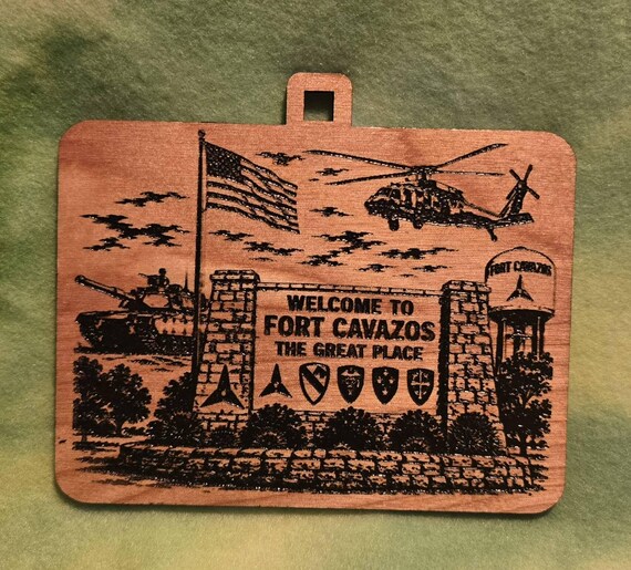 Fort Cavazos themed Christmas Ornament