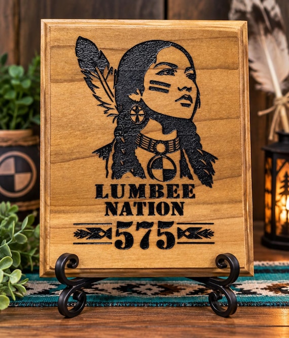 Female Lumbee Nation 575 plaque