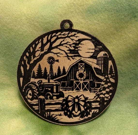 Farming Christmas Ornament
