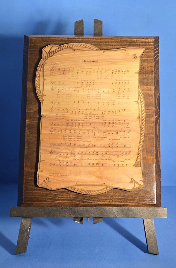 Redeemed Sheet music Plaque