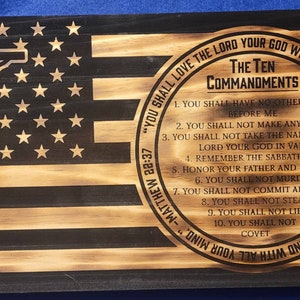 The Ten Commandments flag