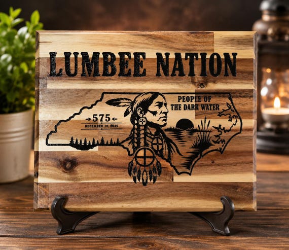 Lumbee Nation 575 "People Of The Dark Water" theme Cutting board