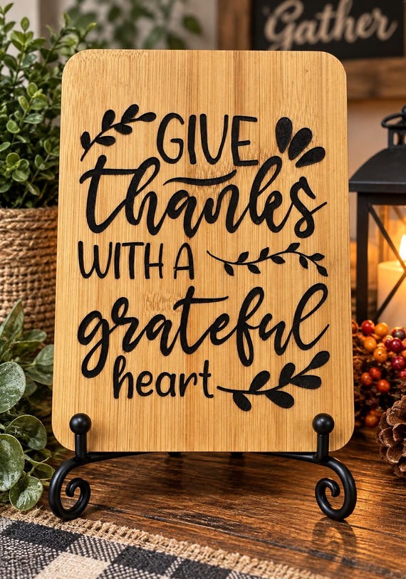 Give thanks cutting board