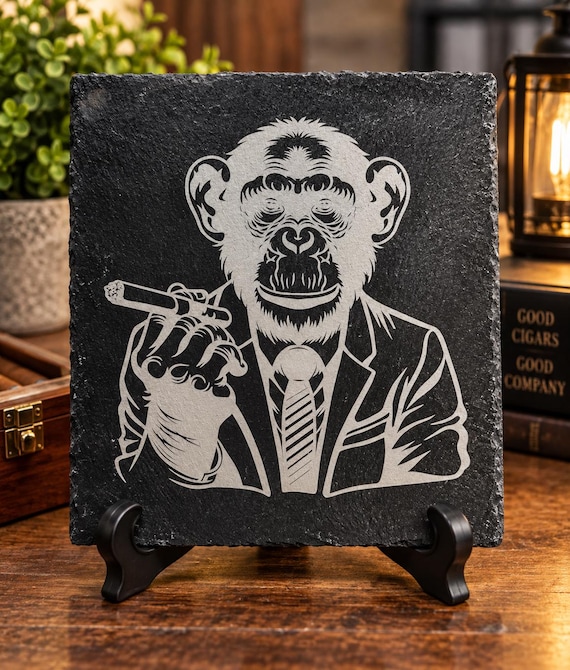 Cigar Monkey themed slate