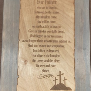 Lords Prayer Plaque