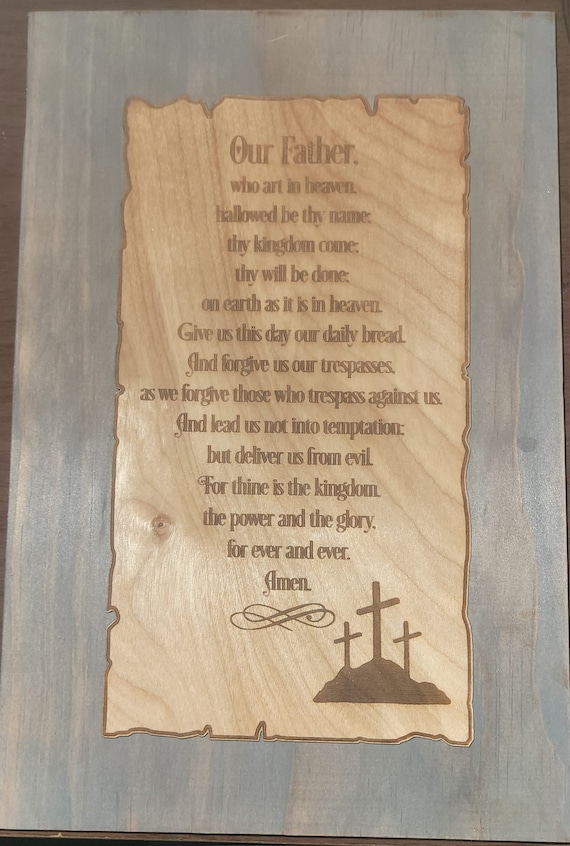 Lords Prayer Plaque