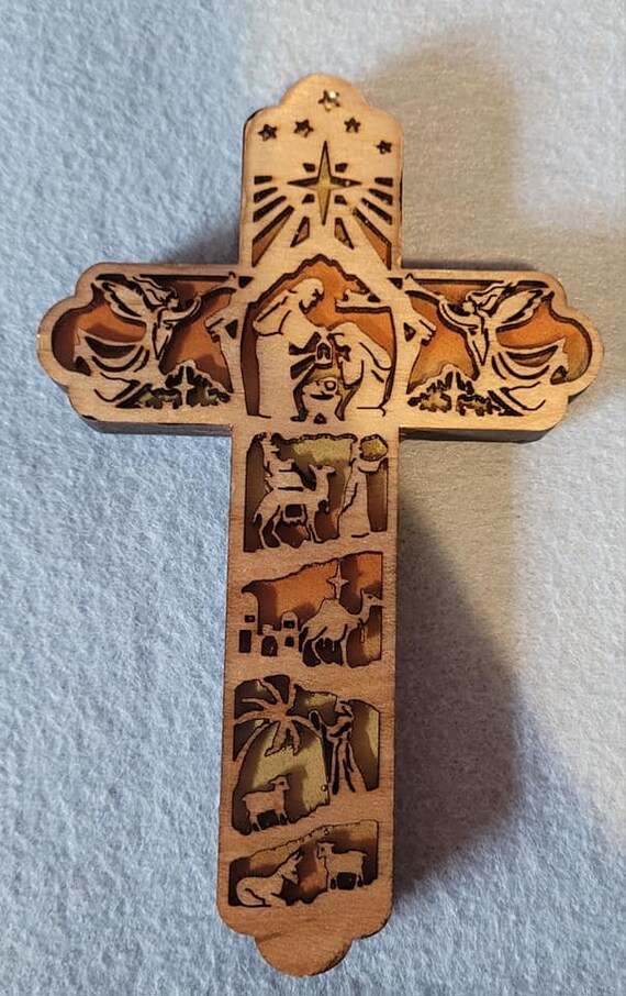 Cross themed Christmas Ornament