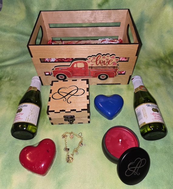 Truck themed gift box with goodies
