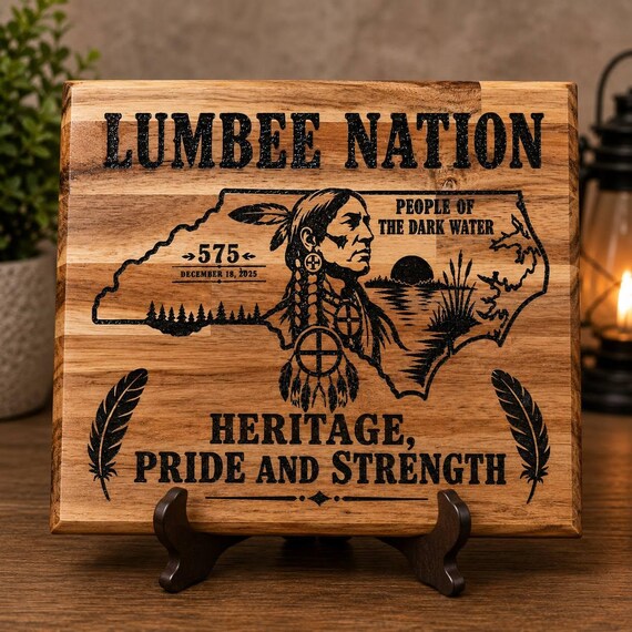 Lumbee Nation 575 "People Of The Dark Water" Cutting Board