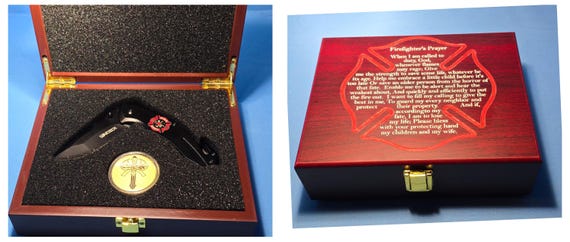 Fireman themed knife Gift Set
