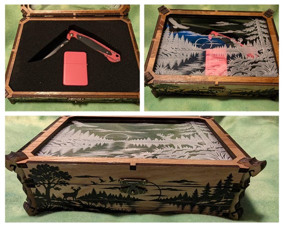 Hunting themed pink knife Gift Set