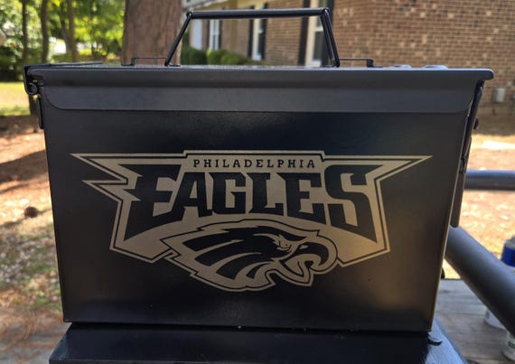 Philadelphia Eagles themed Black Ammo can