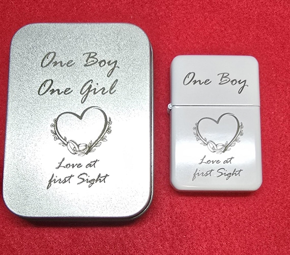 Personalized One Boy and One Girl Themed Lighter