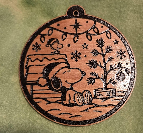 Snoopy themed Christmas Ornament