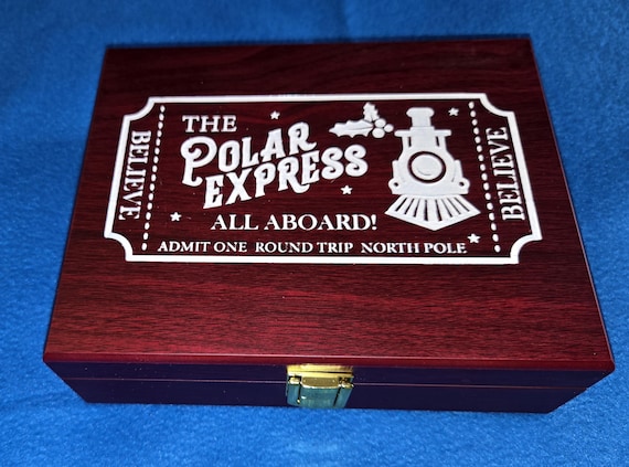 Polar Express Themed Rosewood Gift Box