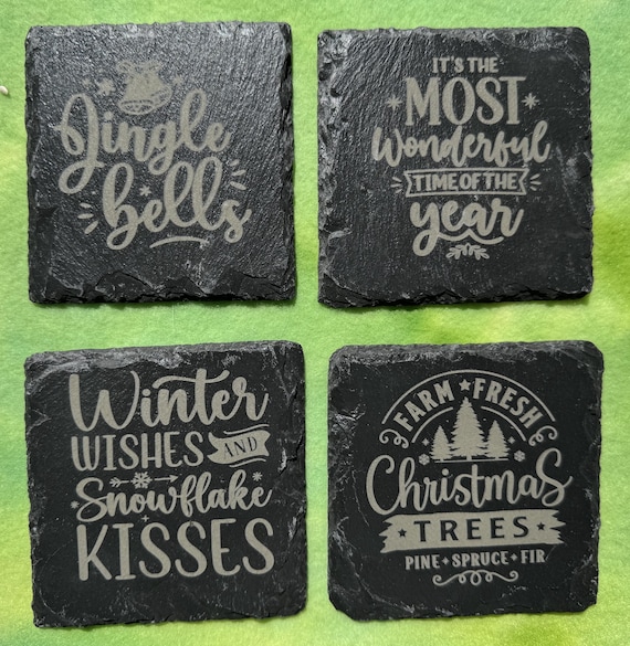 Christmas Slate Coaster Collection
