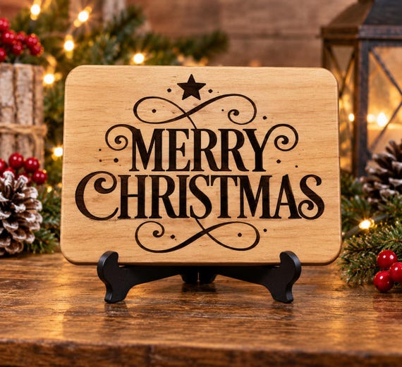 Christmas themed cutting board