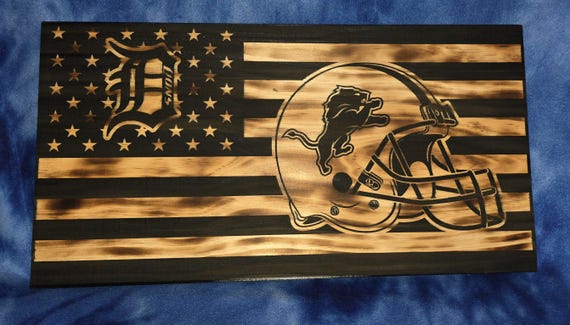 Detroit Lions Themed Flag