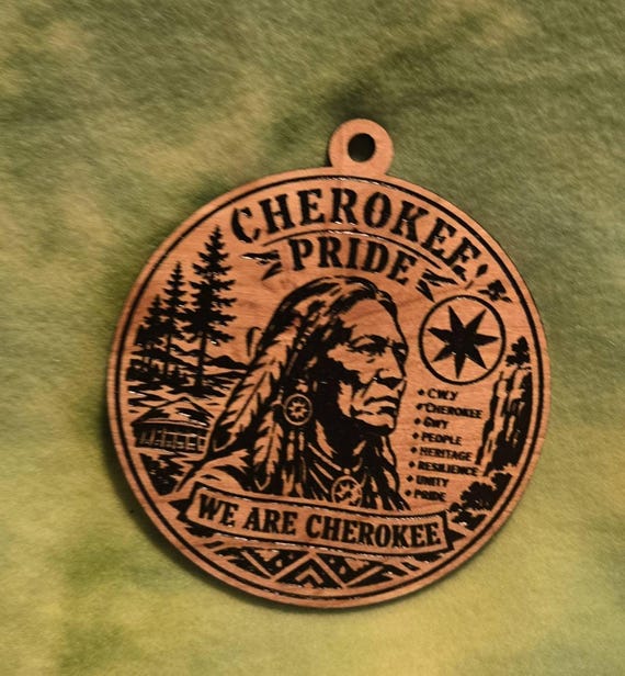 Cherokee themed Christmas Ornament