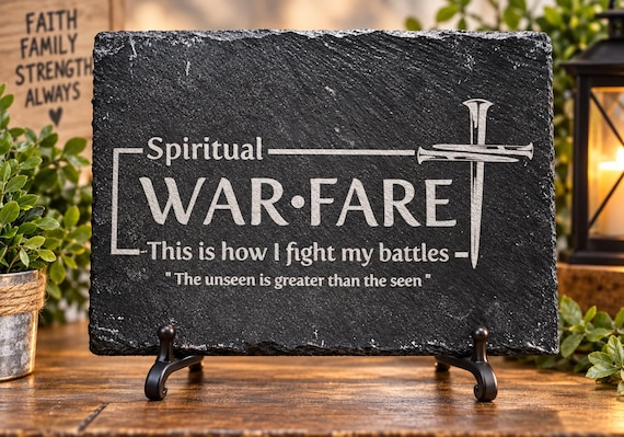 Spiritual Warfare themed slate