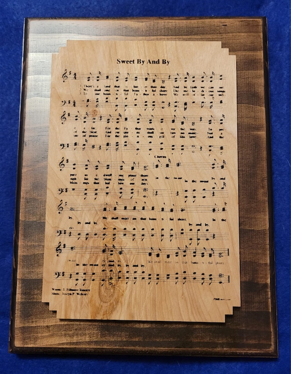 Sweet By and By Sheet music Plaque