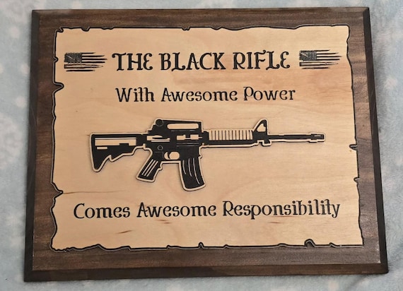 The Black Riffle Themed plaque