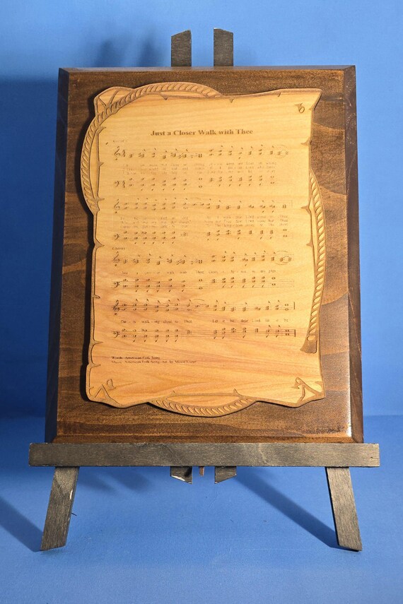 Just A Closer Walk With Thee Sheet music Plaque