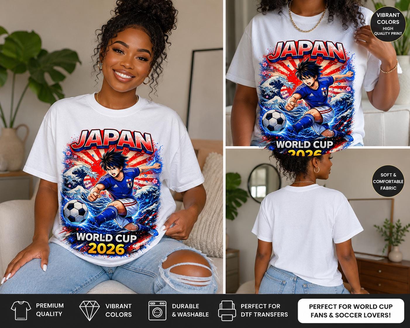 Japan World Cup Tshirt - Etsy