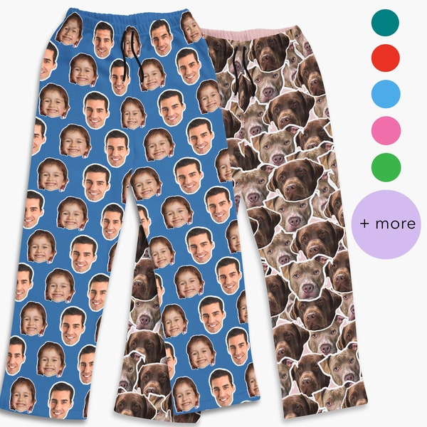 Personalize Pajama Pants with Your Face, Couples Pajamas, custom pants, Family Pajamas, custom pajama gifts, custom christmas pajamas,