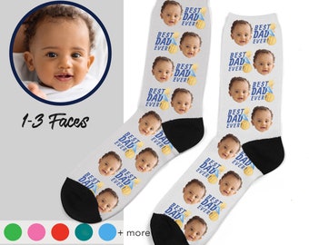 Gift for Dad, Fathers Day Socks, Custom Face Socks, Personalized Socks, fathers day gifts, Gifts for him, dads birthday, gift for grandpa