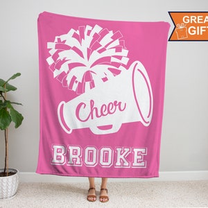 Personalized Cheerleader Blanket, Cheerleader gift, Cheerleading  gift, gift for Cheerleader, cheerleader team gift, cheerleading, cheer