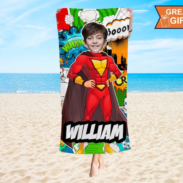 Super Hero Towel Etsy