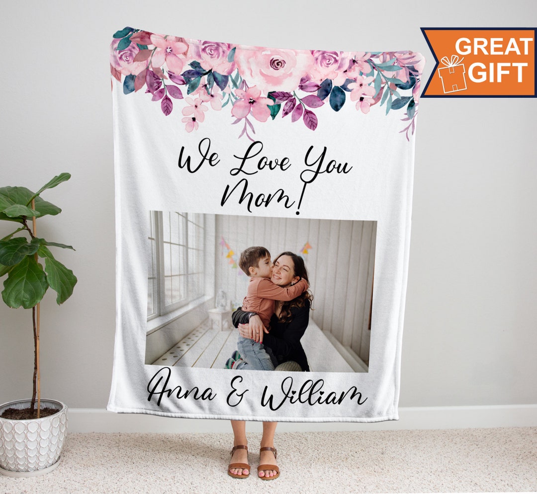 Personalized Blanket for Mom, Gift for Mom, Mom Gifts From Daughter Son ...