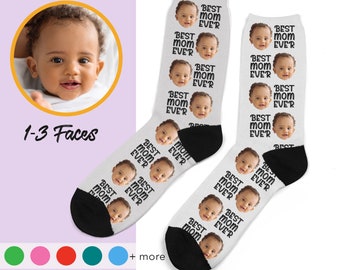 Mothers Day Socks, Custom Face Socks, Personalized Socks, Gifts for mom mothers day, Gifts for her, moms birthday, gift for grandma