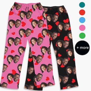 Matching Pajamas, Valentines Day Gift for him her, Anniversary Gift, Personalize Pajama Pants, Couples Gift, Couples Pajamas, custom gifts.