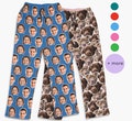 Personalize Pajama Pants with Your Face, Couples Pajamas, custom pants, Family Pajamas, custom pajama gifts, custom christmas pajamas,