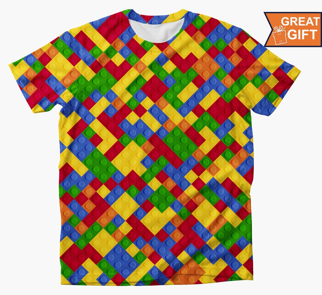 Building Blocks T-shirt, Toy Bricks Shirt, Building Bricks, Toy Blocks ...